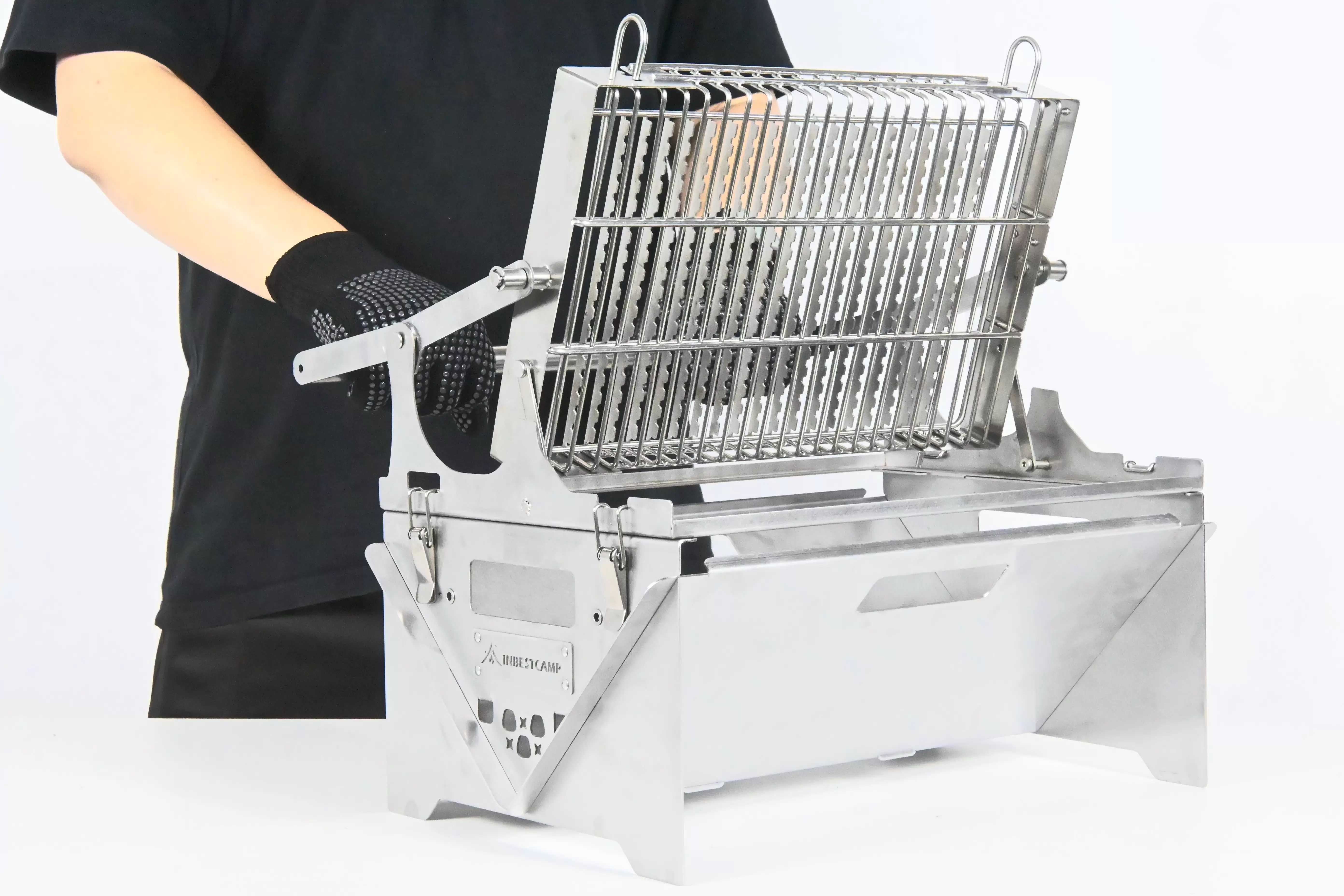 Draaibaar barbecue-rek