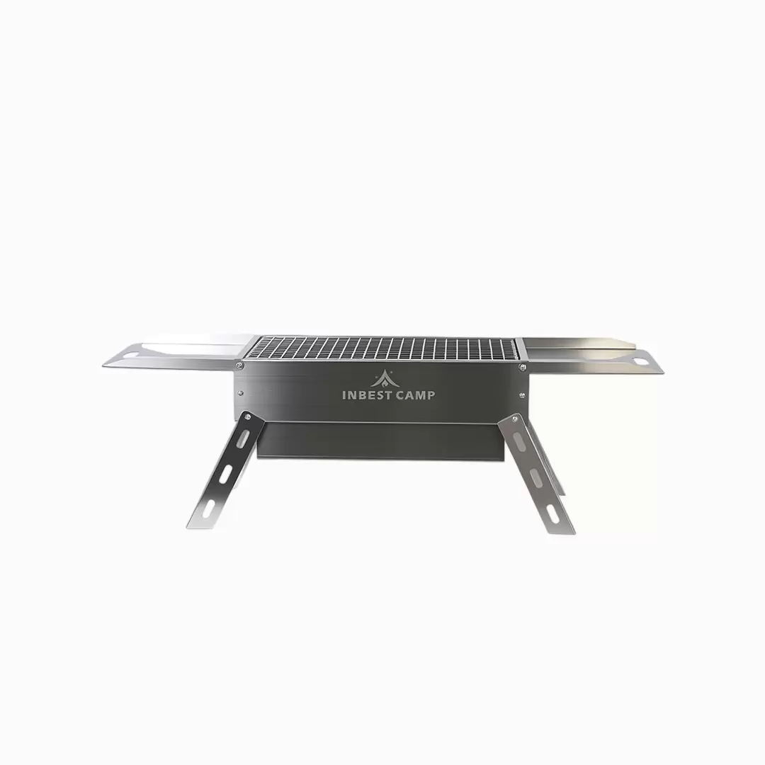 Opvouwbare roestvrijstalen houtskoolbarbecue