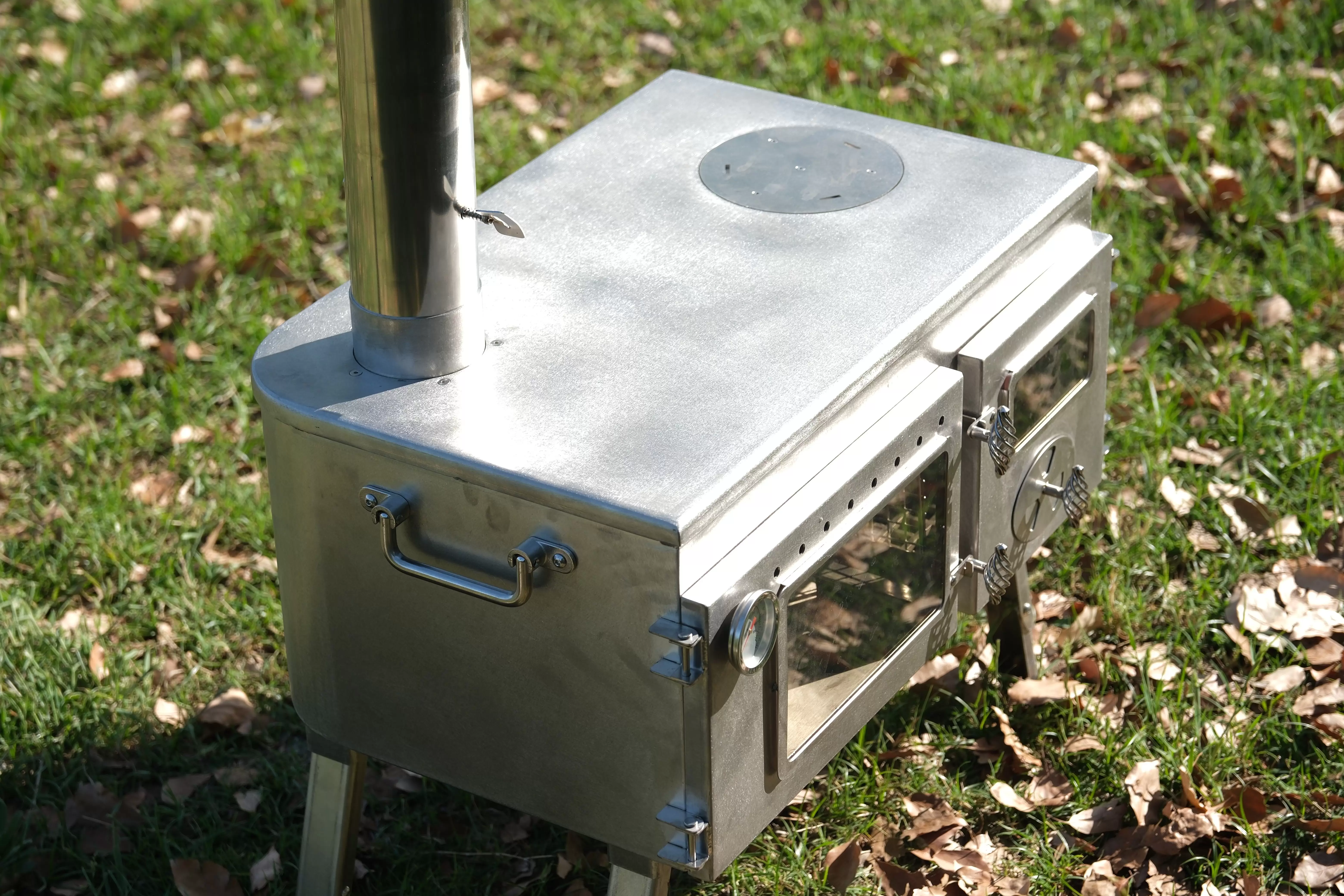 Mobiele thermische energiecentrale, zware tentkachel