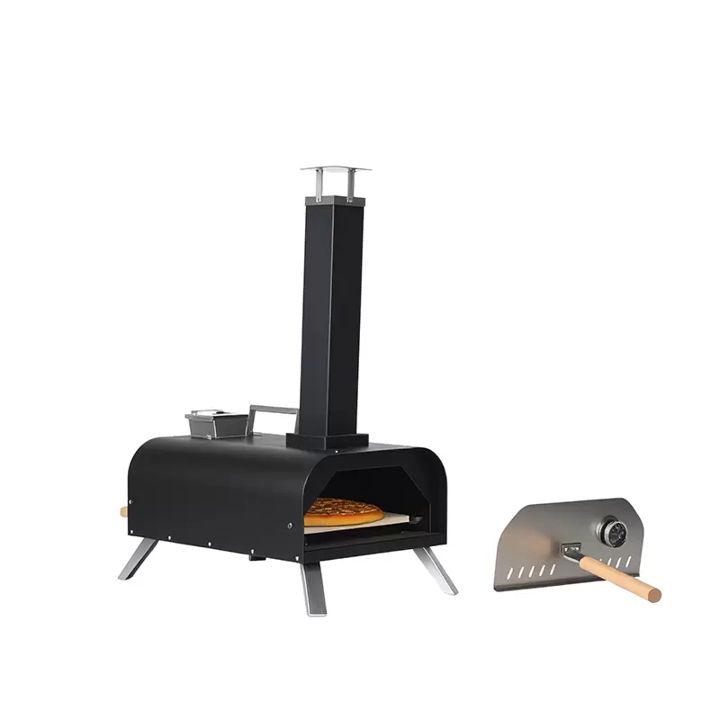 Draagbare gietijzeren pizzaoven voor buiten