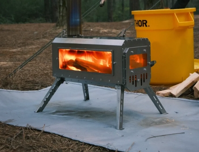 Ultralichte opvouwbare tentkachel onder de 15 lbs