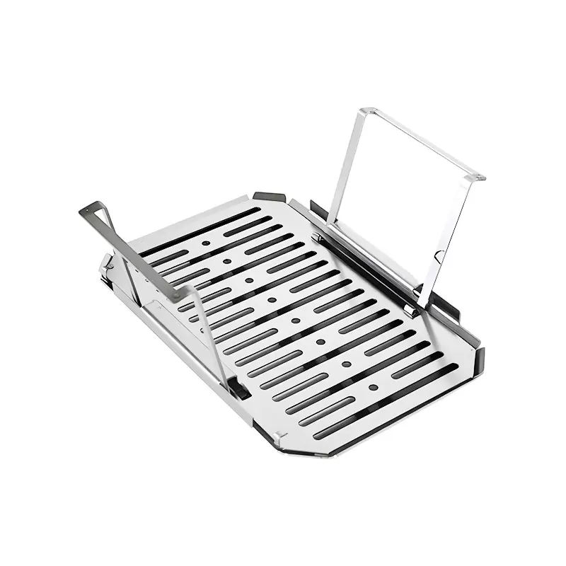 Opvouwbare gas-houtskoolbarbecue