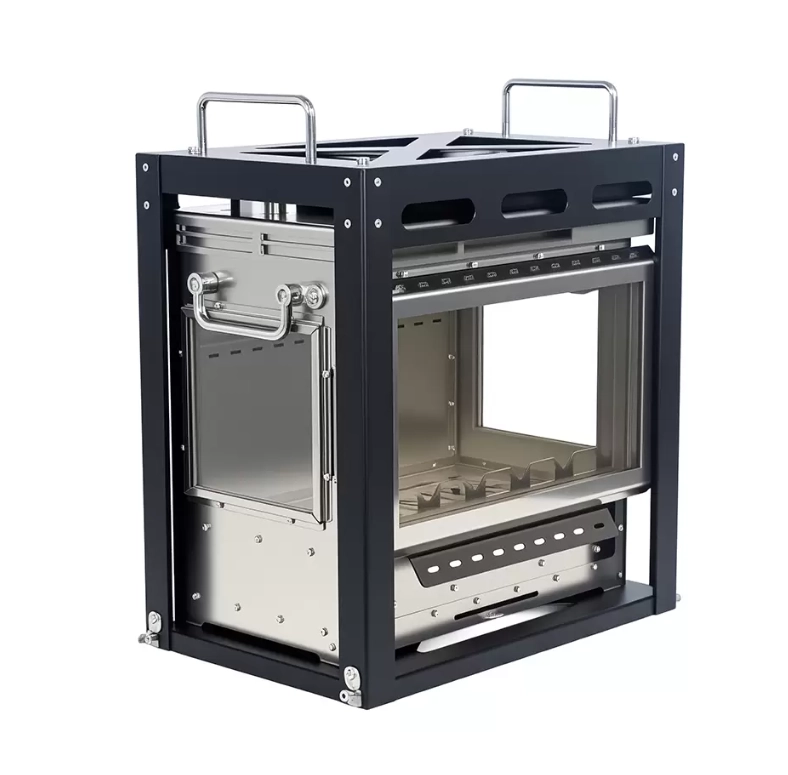 Houtkachel voor kamperen in een tent