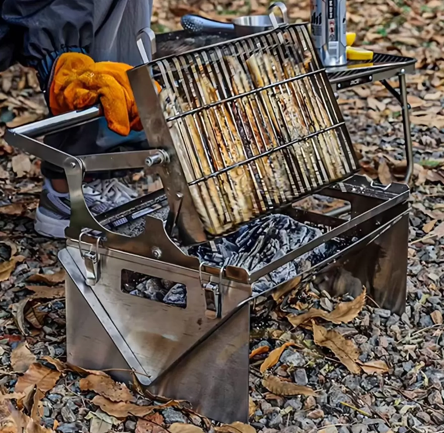 Alles-in-één opvouwbare barbecue