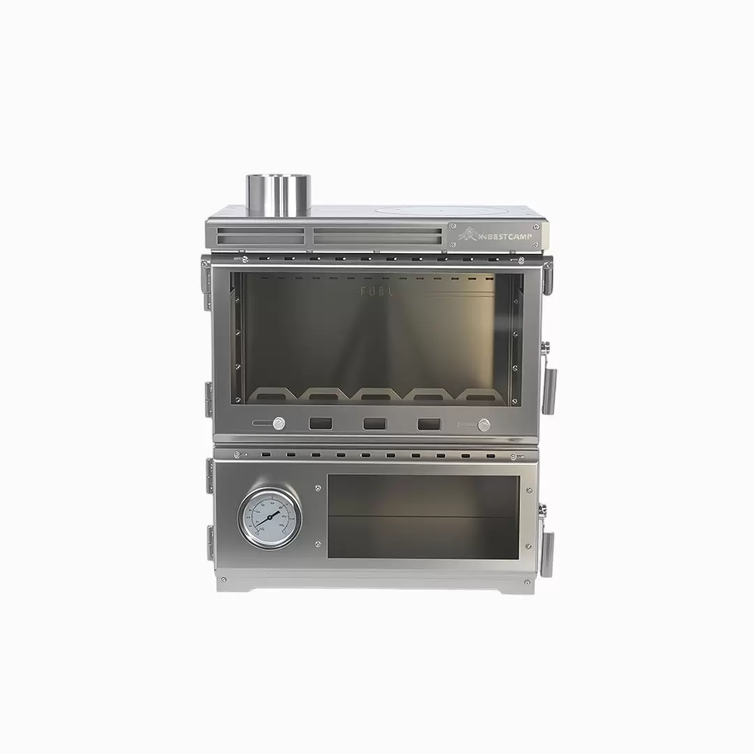 Multifunctioneel roestvrijstalen campingfornuis