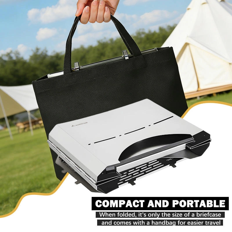 Compacte en draagbare campinggrill