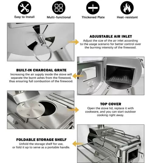 Camping Hot Tent Kachel Productdetails