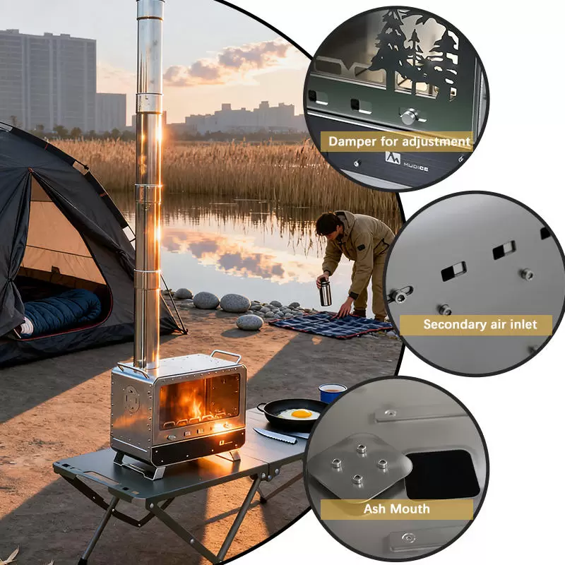 Compact tentfornuis voor op de camping Compact tentfornuis voor op de camping