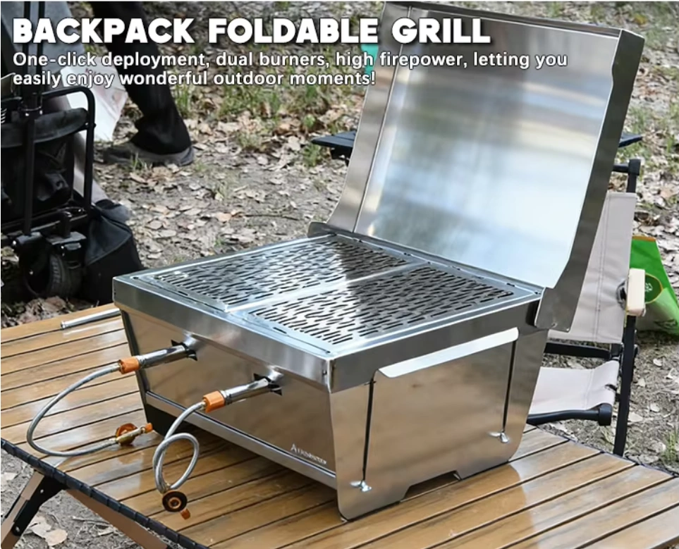 Camping opvouwbare gasgrill
