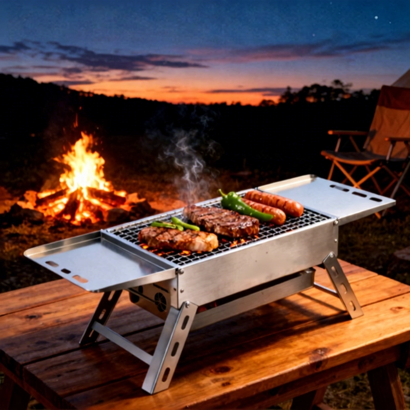 ODM-ontwikkeling van opvouwbare campingbarbecues voor innovatieve outdoorproductlijnen.