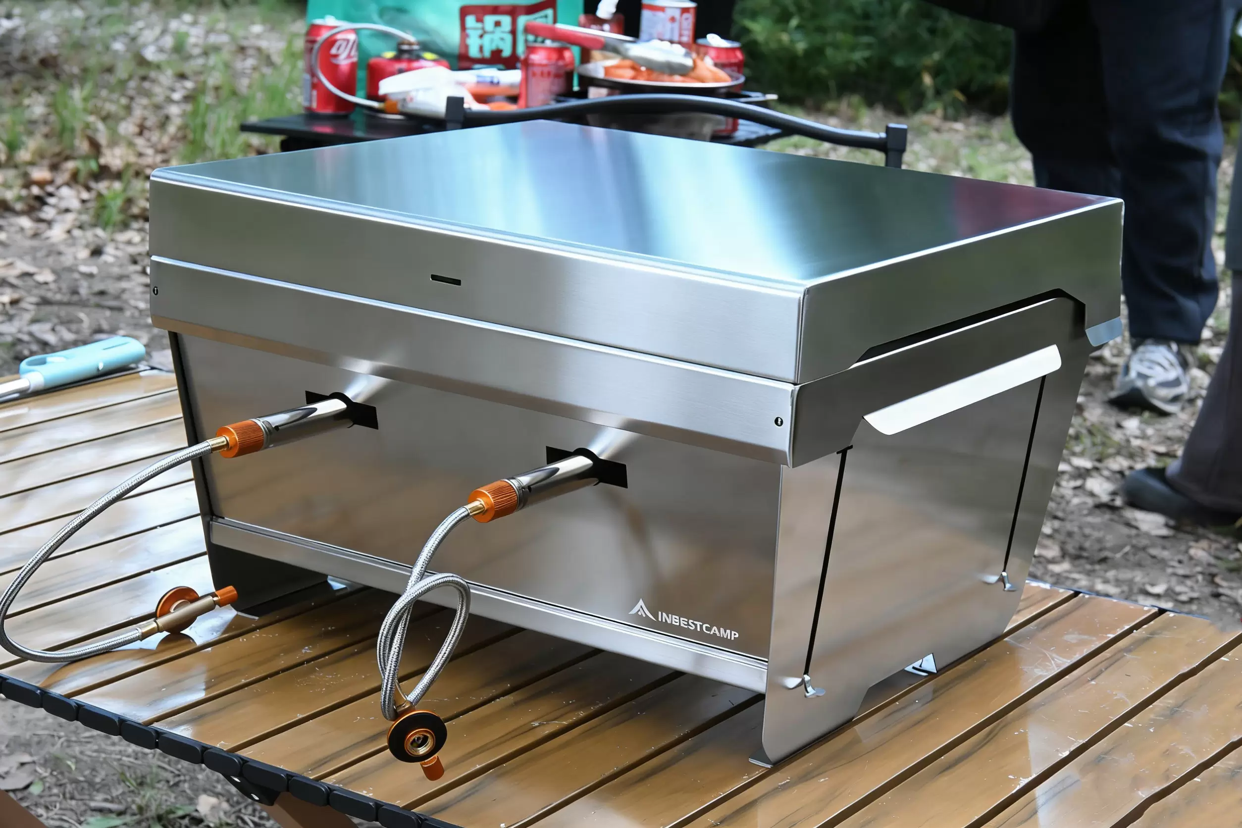 Camping opvouwbare gasgrill