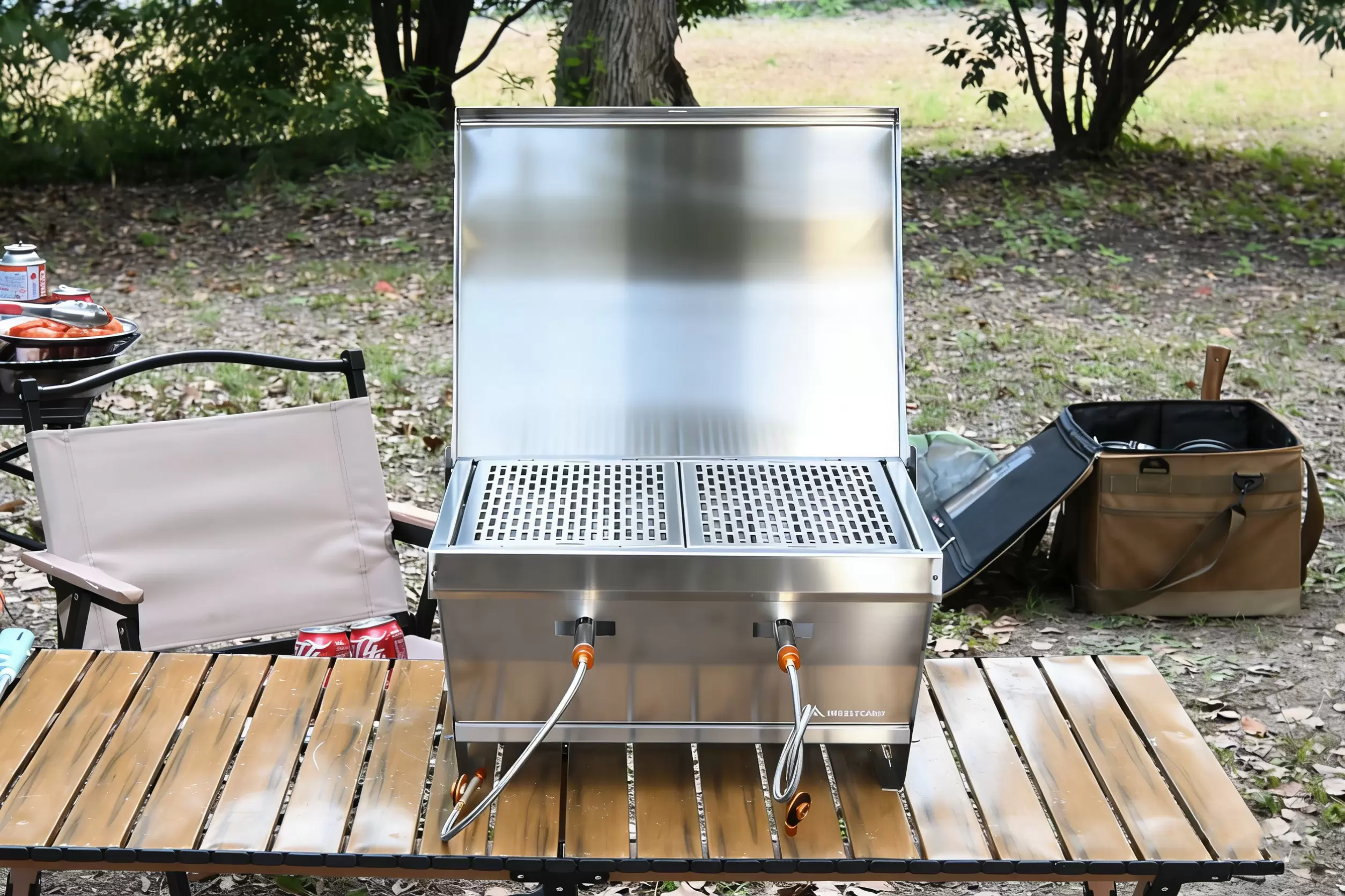Camping opvouwbare gasgrill