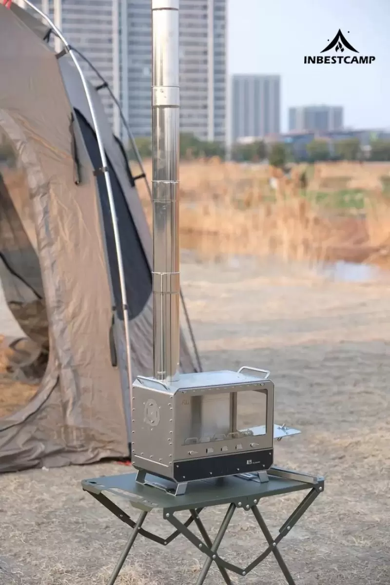 Draagbare houtkachels voor op de camping