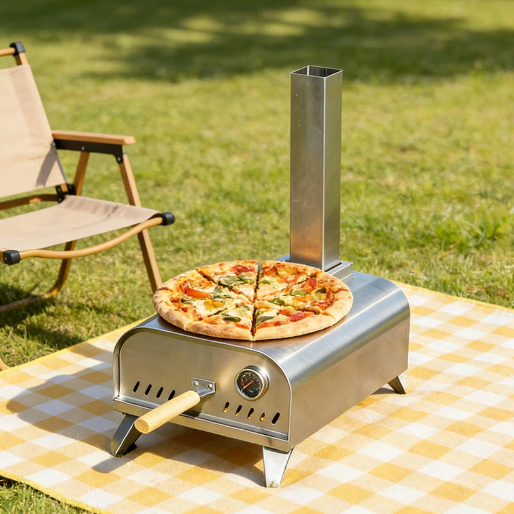 Draagbare roestvrijstalen pizzaoven voor buiten