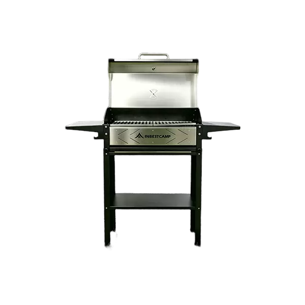 Houtskoolgrill in de achtertuin met grote capaciteit