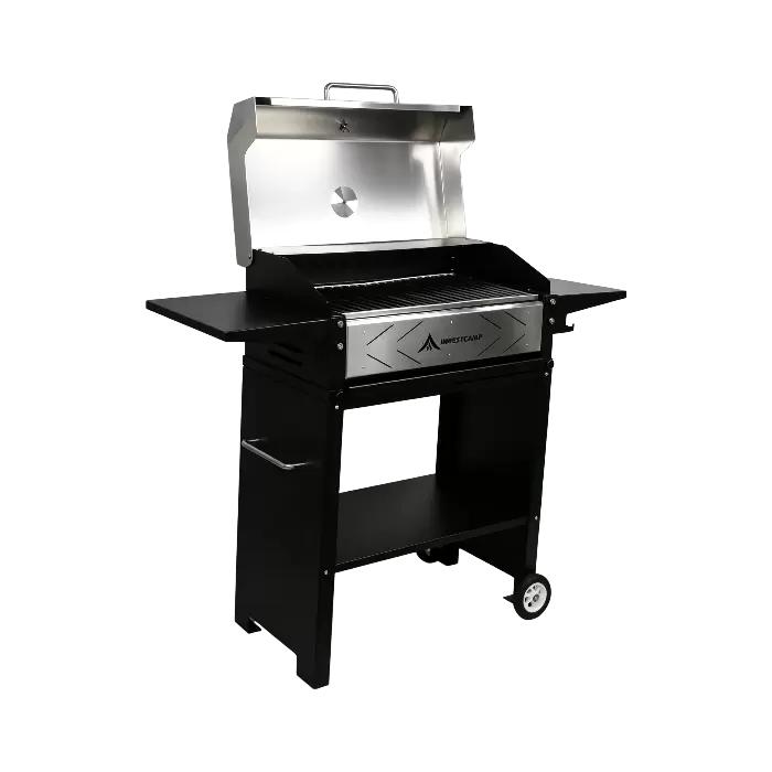 Achtertuin houtskoolgrill
